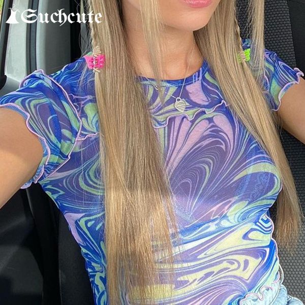 women's t-shirt paisley print women summer y2k aesthetic short sleeve female tee see through mesh crop harajuku kxr9, White
women's t-shirt paisley print women summer y2k aesthetic short sleeve female tee see through mesh crop harajuku kxr9, White