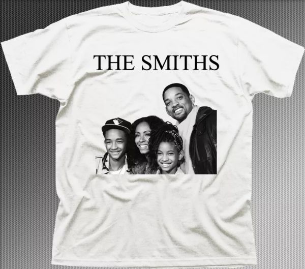 the smiths will smith family funny music rock printed cotton t-shirt 9843, White;black
the smiths will smith family funny music rock printed cotton t-shirt 9843, White;black