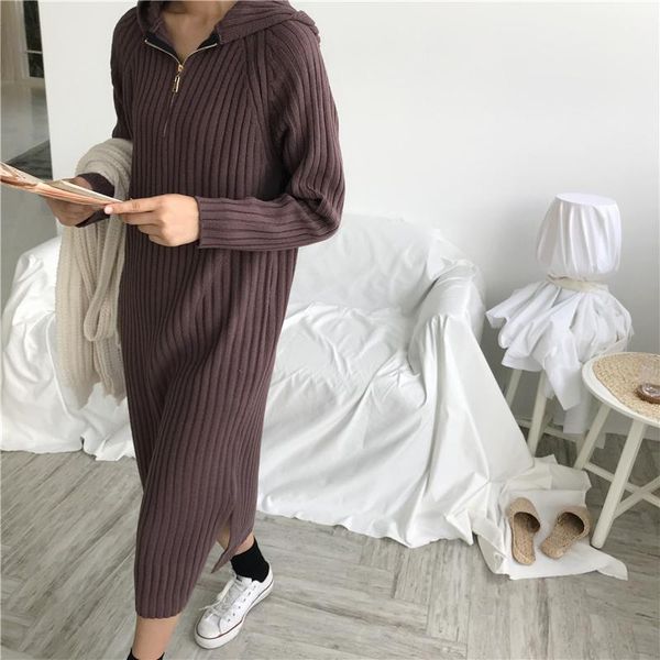 casual dresses yamdi thick knitted pollover korean style 2021 sweater dress women woman jumper warm winter autumn vestidos, Black;gray
casual dresses yamdi thick knitted pollover korean style 2021 sweater dress women woman jumper warm winter autumn vestidos, Black;gray