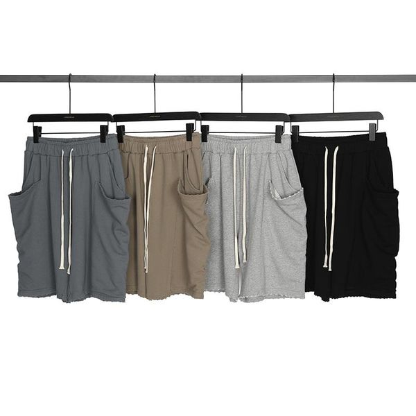 large pocket ripped sweat shorts elastic waist terry cotton jogger men's, White;black
large pocket ripped sweat shorts elastic waist terry cotton jogger men's, White;black