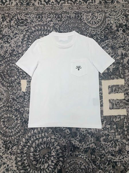 men's t-shirts designer summer designer t shirt loose edition high-quality cotton material fashionable embroidered pocket mens luxury t, White;black
men's t-shirts designer summer designer t shirt loose edition high-quality cotton material fashionable embroidered pocket mens luxury t, White;black