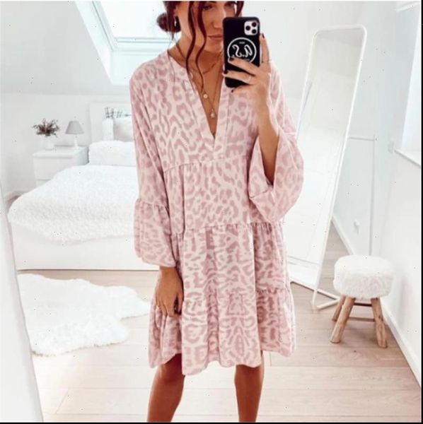 Women Womens Dresses V neck Leopard Dress Casual Ruffle Trumpet Sleeve Flared Straight Office Lady Loose Knee Length Autumn, Black;gray
Women Womens Dresses V neck Leopard Dress Casual Ruffle Trumpet Sleeve Flared Straight Office Lady Loose Knee Length Autumn, Black;gray