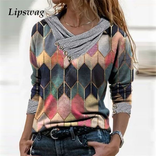 fashion vintage geometric shirt blouse spring autumn long sleeve women pullover casual zipper v-neck loose shirts blusa 3xl, White
fashion vintage geometric shirt blouse spring autumn long sleeve women pullover casual zipper v-neck loose shirts blusa 3xl, White