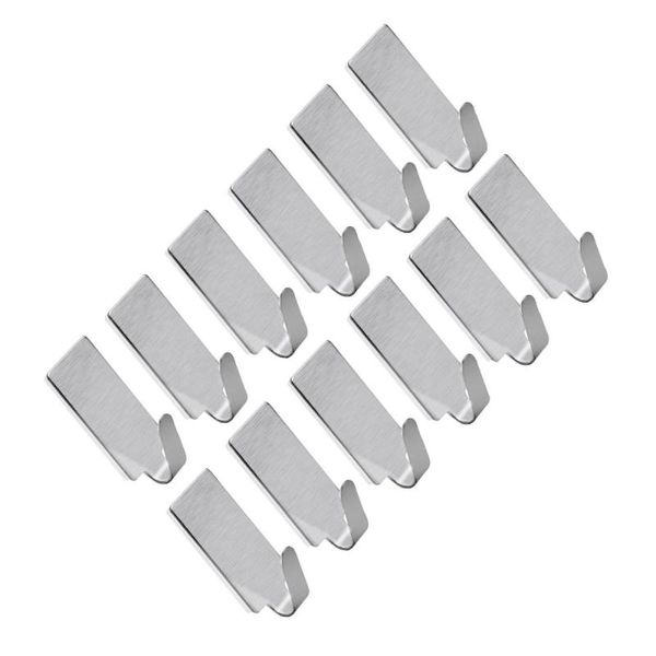 hooks & rails 24 pcs stainless steel strong adhesive hangers wall mounted coat hook traceless hanger for bathroom kitchen
hooks & rails 24 pcs stainless steel strong adhesive hangers wall mounted coat hook traceless hanger for bathroom kitchen