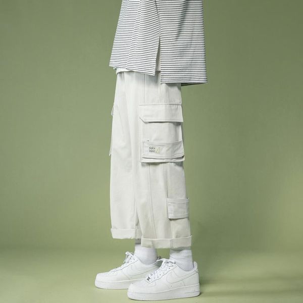 men's pants cargo solid men spring summer korean loose harem hip hop casual streetwear, Black
men's pants cargo solid men spring summer korean loose harem hip hop casual streetwear, Black