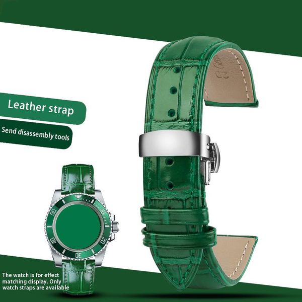 watch bands suitable for green water ghost cherini hand ditongna leather with male cowhide bracelet butterfly buckle 20mm 21mm, Black;brown
watch bands suitable for green water ghost cherini hand ditongna leather with male cowhide bracelet butterfly buckle 20mm 21mm, Black;brown