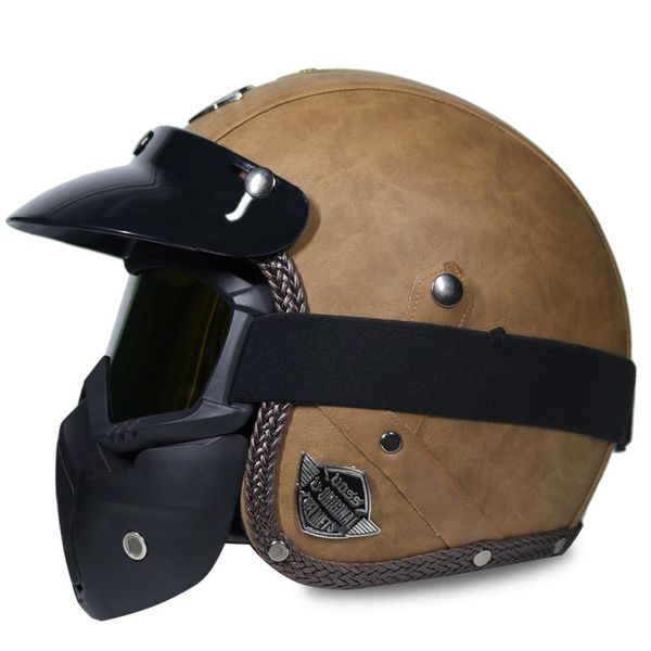open face half pu leather helmet moto motorcycle helmets vintage motorbike headgear casque casco for 
open face half pu leather helmet moto motorcycle helmets vintage motorbike headgear casque casco for