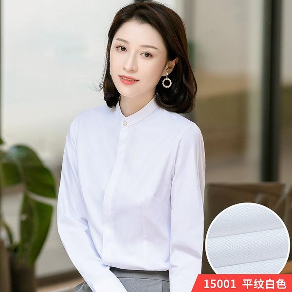 men's casual shirts shirt women long sleeve business professional tooling ol little round collar hidden placket sneaked away, White;black
men's casual shirts shirt women long sleeve business professional tooling ol little round collar hidden placket sneaked away, White;black