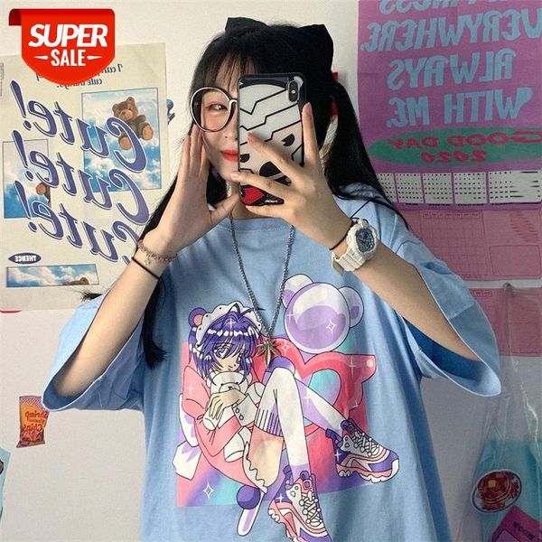 mommaestudios japanese two-dimensional anime beautiful girl print harajuku loose student short-sleeved t-shirt trend #cf99, White
mommaestudios japanese two-dimensional anime beautiful girl print harajuku loose student short-sleeved t-shirt trend #cf99, White