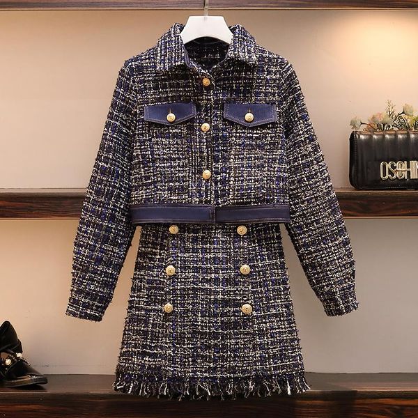 two piece dress 4xl really making 2021 winter fashion stitching denim skirt two-piece jacket, White
two piece dress 4xl really making 2021 winter fashion stitching denim skirt two-piece jacket, White