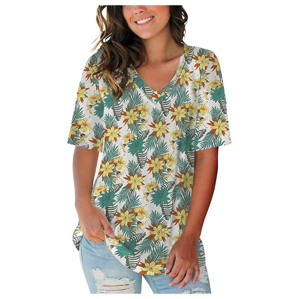 women's t-shirt women t shirt floral summer korean fashion aesthetic graphic v neck shirts short sleeve tunics camiseta mujer, White
women's t-shirt women t shirt floral summer korean fashion aesthetic graphic v neck shirts short sleeve tunics camiseta mujer, White