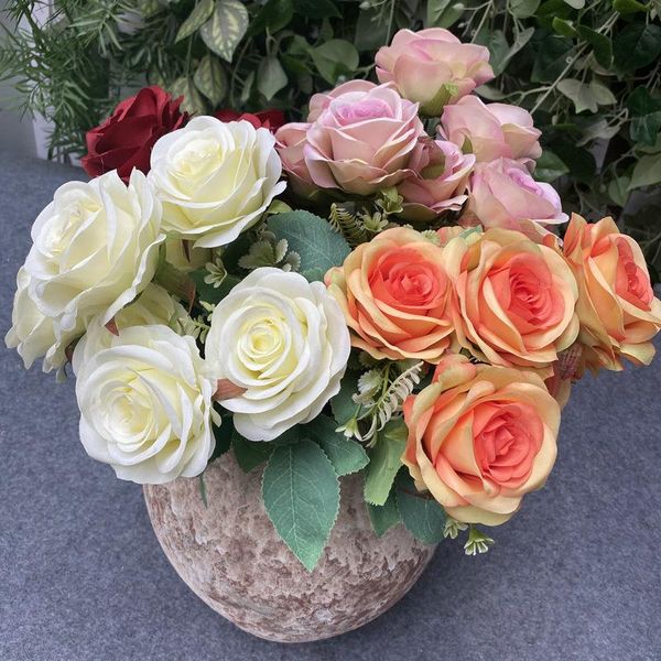 decorative flowers & wreaths 7 heads artificial silk roses wedding decoration fake living room home decor accessories white orange faux rose
decorative flowers & wreaths 7 heads artificial silk roses wedding decoration fake living room home decor accessories white orange faux rose