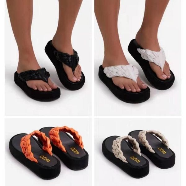 slippers women summer 2021 fashion pu weave flip flops ladies chunky platform sandals thick bottom shoes female mules casual, Black
slippers women summer 2021 fashion pu weave flip flops ladies chunky platform sandals thick bottom shoes female mules casual, Black