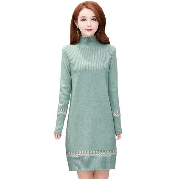 casual dresses women long sleeve sweater dress autumn winter fashion female elegant o-neck knitted plus size vestidos r689, Black;gray
casual dresses women long sleeve sweater dress autumn winter fashion female elegant o-neck knitted plus size vestidos r689, Black;gray