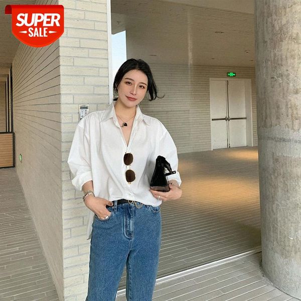 gentle commute with simple pleated casual shirt loose literary sweet design women #gq7b, White
gentle commute with simple pleated casual shirt loose literary sweet design women #gq7b, White