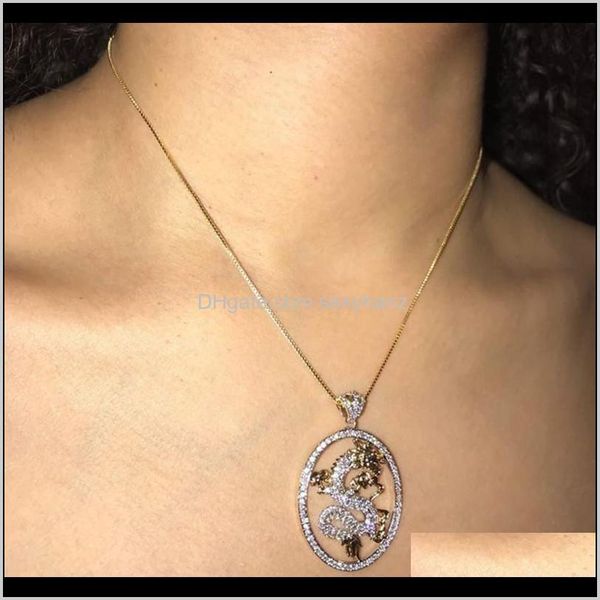 necklaces & pendants drop delivery 2021 fashion personality gold color crystal dragon pendant necklace for women lucky jewelry gifts u7nsx, Silver
necklaces & pendants drop delivery 2021 fashion personality gold color crystal dragon pendant necklace for women lucky jewelry gifts u7nsx, Silver