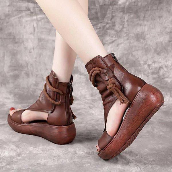 sandals roman shoes women's summer leisure fashion 2021 high slope heel soft leather thick sole fish mouth, Black
sandals roman shoes women's summer leisure fashion 2021 high slope heel soft leather thick sole fish mouth, Black