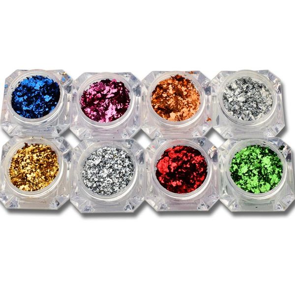 nail glitter 8 colors holographic sticker foil gold paper shreds golden silver red polished powder decorative accessories, Silver;gold
nail glitter 8 colors holographic sticker foil gold paper shreds golden silver red polished powder decorative accessories, Silver;gold