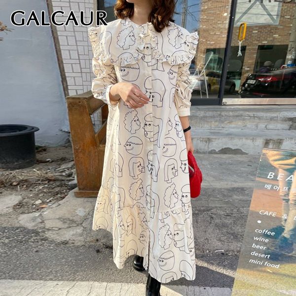GALCAUR Casual Print Cartoon Hit Color Dress For Women Sailor Collar Loose Oversized Dresses Female 2021 Spring Fashion New, Blue
GALCAUR Casual Print Cartoon Hit Color Dress For Women Sailor Collar Loose Oversized Dresses Female 2021 Spring Fashion New, Blue