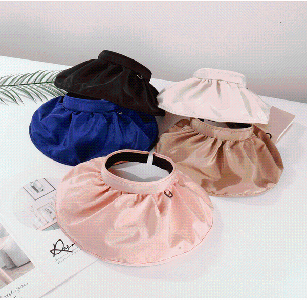 anti-uv foldable fashion women's shell sun hat girls beach sport headband classic cap adjustable sports visor wide brim hats, Blue;gray
anti-uv foldable fashion women's shell sun hat girls beach sport headband classic cap adjustable sports visor wide brim hats, Blue;gray