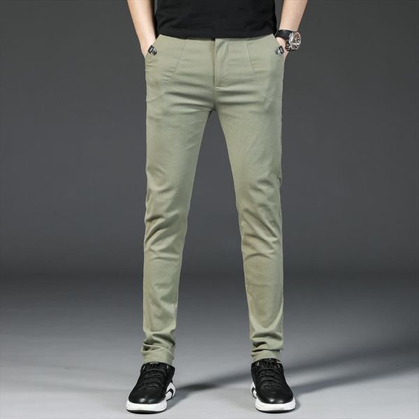 spring autumn casual thin black women pant gray green color mans slim fit male wear brand trousers with pockets
spring autumn casual thin black women pant gray green color mans slim fit male wear brand trousers with pockets