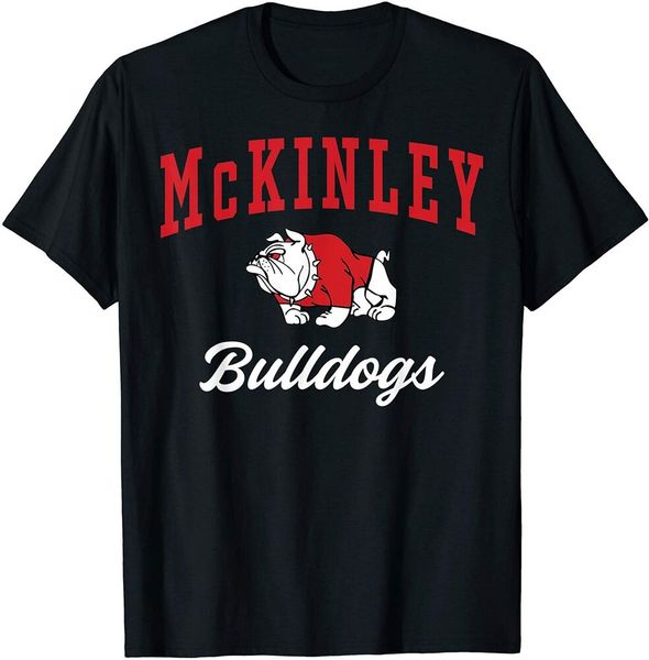 canton mckinley high school bulldogs t-shirt c3 size s-5xl, White;black 
canton mckinley high school bulldogs t-shirt c3 size s-5xl, White;black