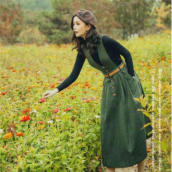 2piece set women fall winter sweater jumpsuit dress suspender strap two piece suit fashion elegant french style teens student 210330, White
2piece set women fall winter sweater jumpsuit dress suspender strap two piece suit fashion elegant french style teens student 210330, White