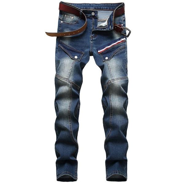 men's jeans denim designer hole for men size 28-38 40 2021 autumn spring hip hop punk streetwear, Blue
men's jeans denim designer hole for men size 28-38 40 2021 autumn spring hip hop punk streetwear, Blue