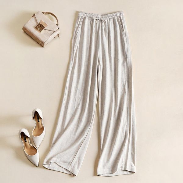 women's pants & capris spring summer arts style women elastic waist wide leg vintage cotton linen loose casual ladies trousers, Black;white
women's pants & capris spring summer arts style women elastic waist wide leg vintage cotton linen loose casual ladies trousers, Black;white