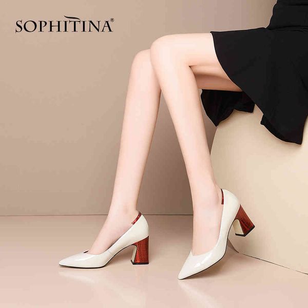 sophitina concise pumps women beige thick heels classics career convenient large size ladies pumps solid lazy shoes women so501 210513, Black
sophitina concise pumps women beige thick heels classics career convenient large size ladies pumps solid lazy shoes women so501 210513, Black