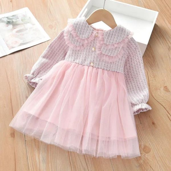girl's dresses spring and autumn girls baby long sleeve dress girl doll neck mesh casual children's clothes, Red;yellow
girl's dresses spring and autumn girls baby long sleeve dress girl doll neck mesh casual children's clothes, Red;yellow