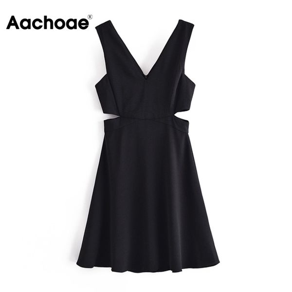 aachoae hollow out black mini dress women v neck sleeveless party dress female a line summer dresses vestidos mujer 210413, Black;gray
aachoae hollow out black mini dress women v neck sleeveless party dress female a line summer dresses vestidos mujer 210413, Black;gray