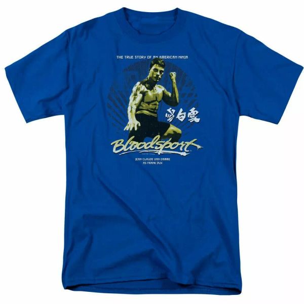 bloodsport american ninja t shirt mens licensed classic movie tee royal blue, White;black
bloodsport american ninja t shirt mens licensed classic movie tee royal blue, White;black