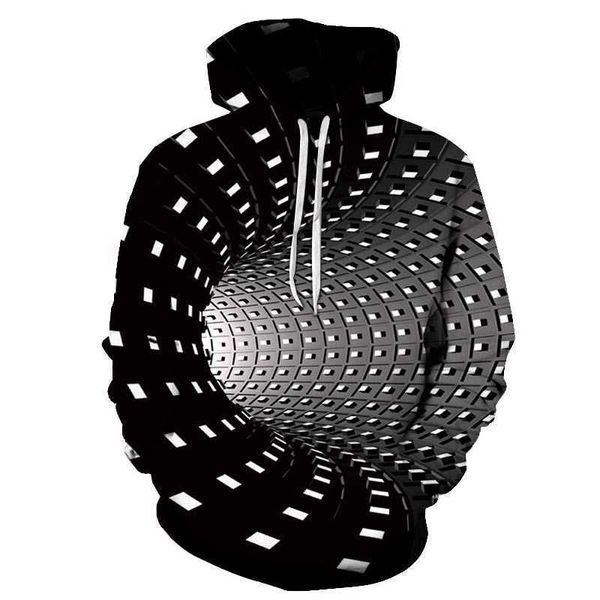 2020 men's hoodie sweatshirt harajuku men women 3d square black and white check pattern design vertigo printed hoodies
2020 men's hoodie sweatshirt harajuku men women 3d square black and white check pattern design vertigo printed hoodies
