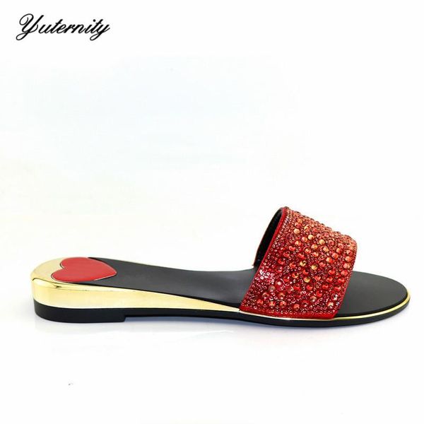 summer design rhinestone women comfortable shoes african style low heels slipper dress, Black
summer design rhinestone women comfortable shoes african style low heels slipper dress, Black