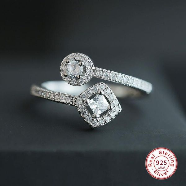 wedding rings cute 925 sterling silver round & square dazzling cz open finger ring for women infinity engagement jewelry anel, Slivery;golden
wedding rings cute 925 sterling silver round & square dazzling cz open finger ring for women infinity engagement jewelry anel, Slivery;golden