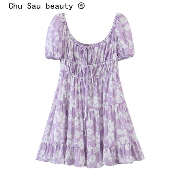 fashion summer holiday chic floral print o-neck mini dress women casual style puff sleeve dresses female vestidos 210508, Black;gray
fashion summer holiday chic floral print o-neck mini dress women casual style puff sleeve dresses female vestidos 210508, Black;gray