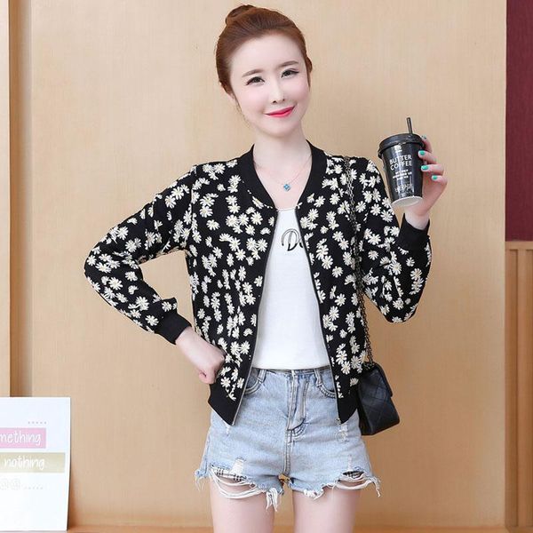 women's jackets 2021 fashion floral print basic jacket women coat casual bomber ladies thin female outwear coats clothes, Black;brown
women's jackets 2021 fashion floral print basic jacket women coat casual bomber ladies thin female outwear coats clothes, Black;brown