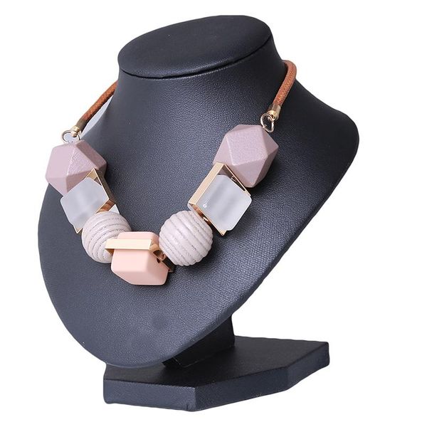 pendant necklaces women beads necklace jewelry statement massive wood pendants geometric women's, Silver
pendant necklaces women beads necklace jewelry statement massive wood pendants geometric women's, Silver