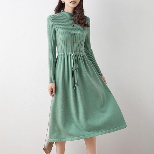 casual dresses winter sweater bodycon dress women 2021 autumn knit waist turtleneck long sleeves midi woolen, Black;gray
casual dresses winter sweater bodycon dress women 2021 autumn knit waist turtleneck long sleeves midi woolen, Black;gray
