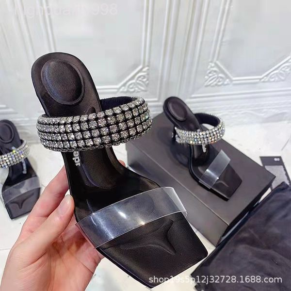dress shoes king aw high heels women's spring and summer one line with rhinestone film square head open toe thin heel crystal sandals w, Black
dress shoes king aw high heels women's spring and summer one line with rhinestone film square head open toe thin heel crystal sandals w, Black