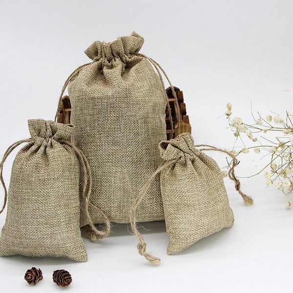 gift wrap 1pc burlap bags wedding hessian jute linen jewelry pouches with drawstring for birthday, party, favors
gift wrap 1pc burlap bags wedding hessian jute linen jewelry pouches with drawstring for birthday, party, favors