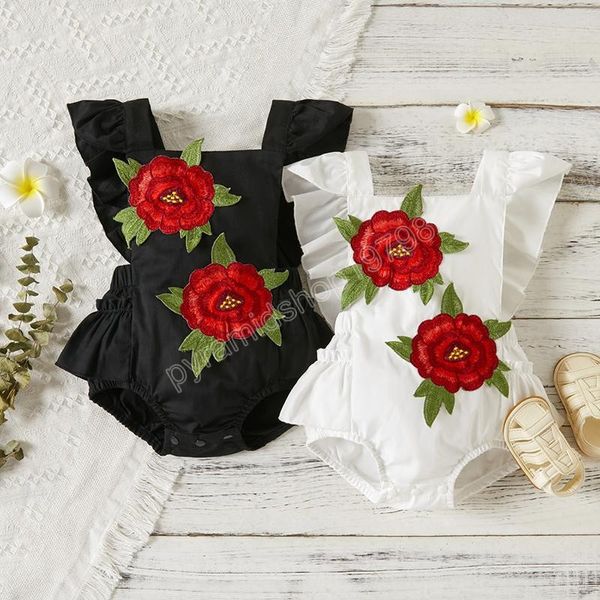 kids rompers girls embroidery rose flower romper infant toddler ruffle sleeve jumpsuits summer fashion boutique baby climbing clothes, Blue
kids rompers girls embroidery rose flower romper infant toddler ruffle sleeve jumpsuits summer fashion boutique baby climbing clothes, Blue