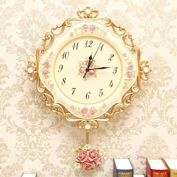 wall clocks european retro resin pastoral quartz clock mute style muted fashion rose flower round
wall clocks european retro resin pastoral quartz clock mute style muted fashion rose flower round