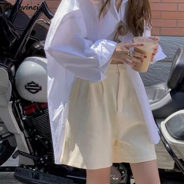 women's shorts women fashion leisure all-match high waist preppy style female trousers pocket solid baggy simple prevalent summer chic, White;black
women's shorts women fashion leisure all-match high waist preppy style female trousers pocket solid baggy simple prevalent summer chic, White;black