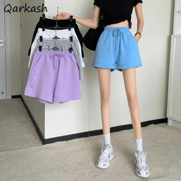 women's shorts women pure color loose summer soft elastic waist jogger minimalist basic all-match students classic chic, White;black
women's shorts women pure color loose summer soft elastic waist jogger minimalist basic all-match students classic chic, White;black