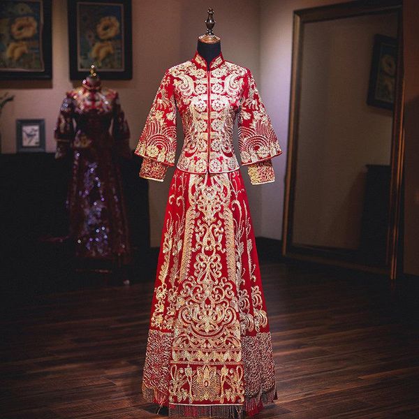 traditional chinese wedding dress oriental style dresses china clothing modern cheongsam red qipao oversize 3xl ethnic
traditional chinese wedding dress oriental style dresses china clothing modern cheongsam red qipao oversize 3xl ethnic