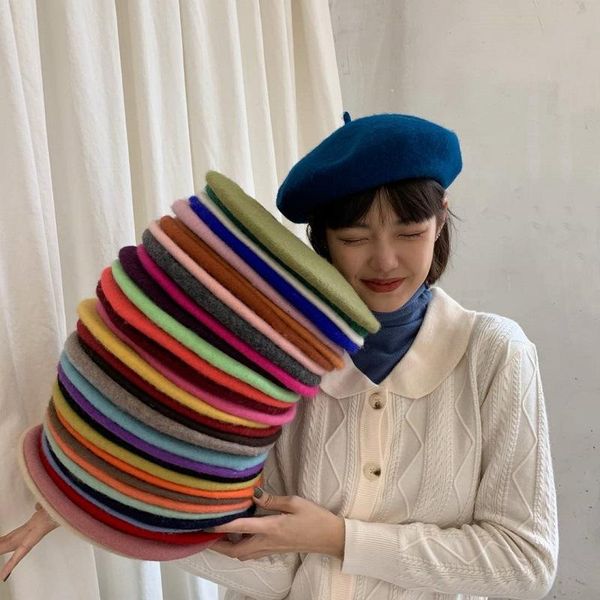 beanies autumn and winter hat wool all-match beret painter's pumpkin casual woolen bud
beanies autumn and winter hat wool all-match beret painter's pumpkin casual woolen bud