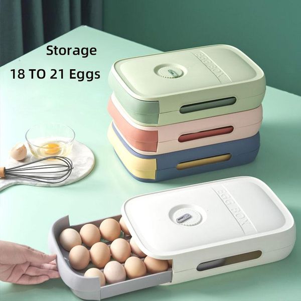 storage bottles & jars pull-push egg box 18 to 21 eggs holder case for refrigerator household drawer fresh-keeping boxes organizer
storage bottles & jars pull-push egg box 18 to 21 eggs holder case for refrigerator household drawer fresh-keeping boxes organizer