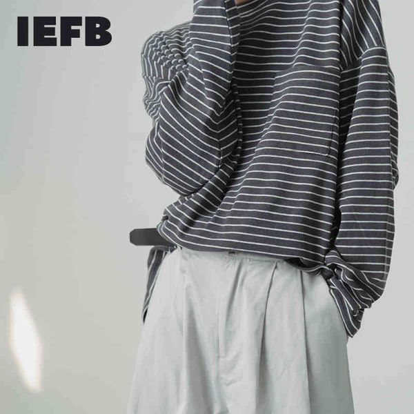 iefb men's black white stripe cassic comfortable t-shirt customized woven o-neck long sleeve causal loose basic 9y4928 210524, White;black
iefb men's black white stripe cassic comfortable t-shirt customized woven o-neck long sleeve causal loose basic 9y4928 210524, White;black